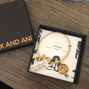 NWT Alex and Ani Expandable “Cherub” Bracelet